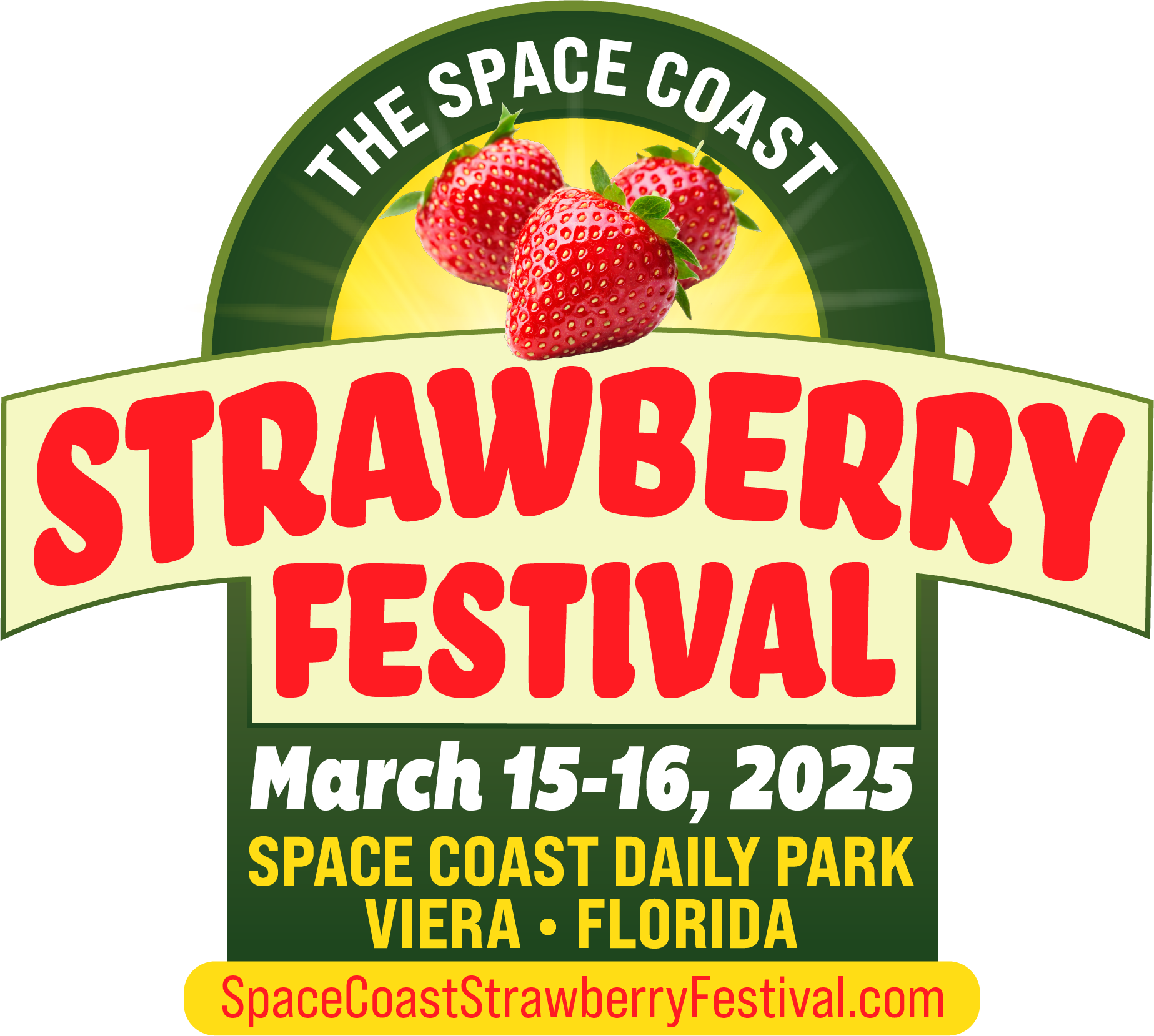 Space Coast Strawberry Festival Logo